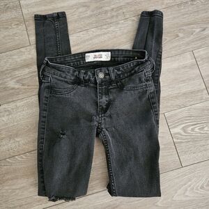 Hollister Lowrise Black Distressed Jeans